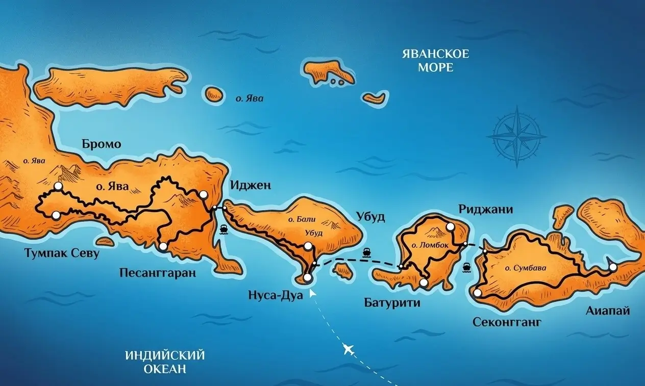 Мото путешествия по Индонезии BroBikes Travel